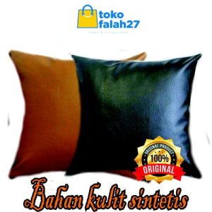 Sarung bantal sofa kulit sintetis uk 40 ,45 ,50