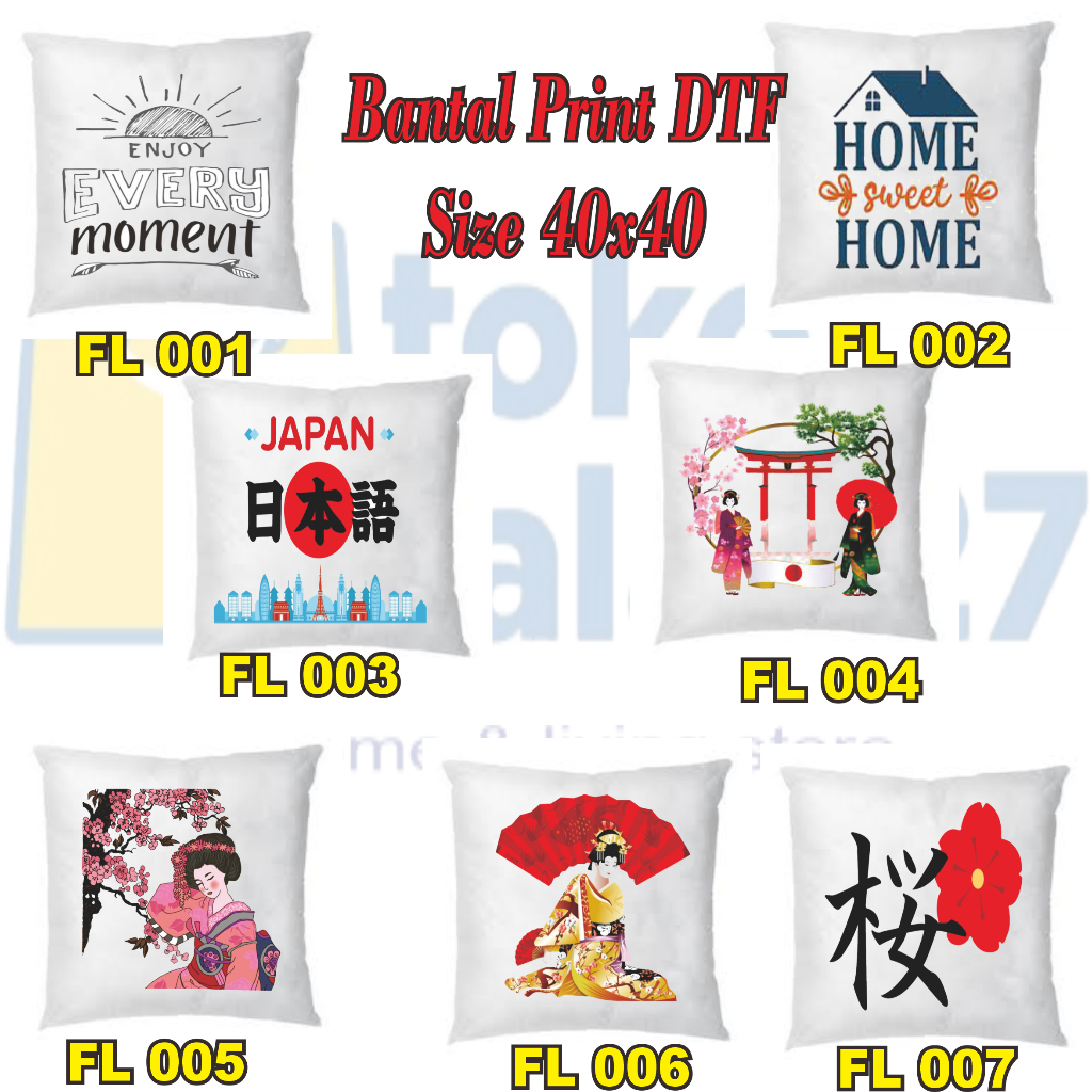Print Bantal Sofa Print / Printing Foto 40 x 40