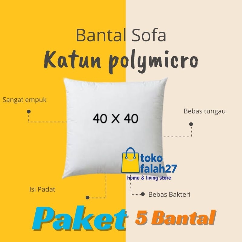 Bantal Sofa 40*40 5 pcs - Gambar 5