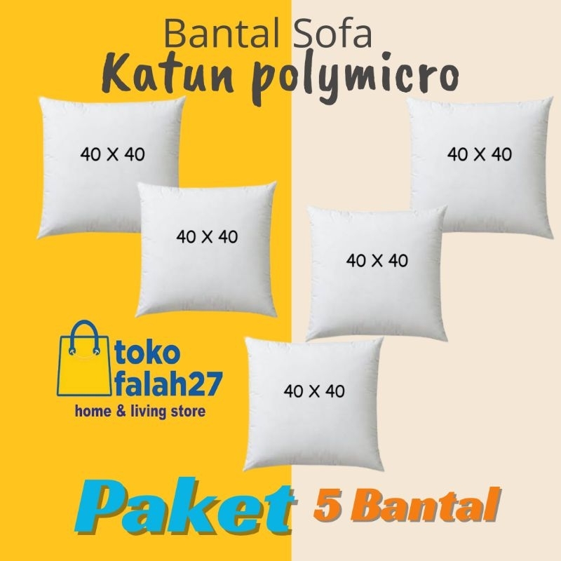 Bantal Sofa 40*40 5 pcs