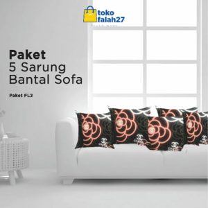 PAKET 5 SARUNG BANTAL SOFA 40X40 / GROSIRAN SARUNG MURAH