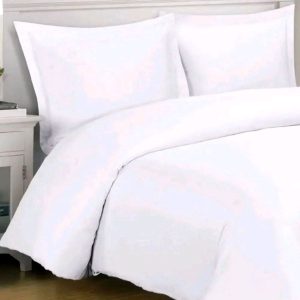 Sprei Premium/sprei katun Tc 200 plain white/Flat Sheet 190*300/Sprei hotel Bintang 5